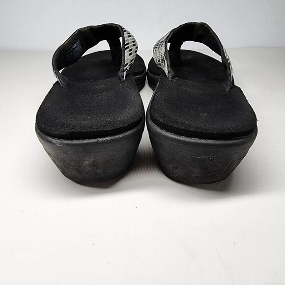 Teva Voya Wedge Thong Sandals Black and Gray‎ womens size 10 - Picture 7 of 9